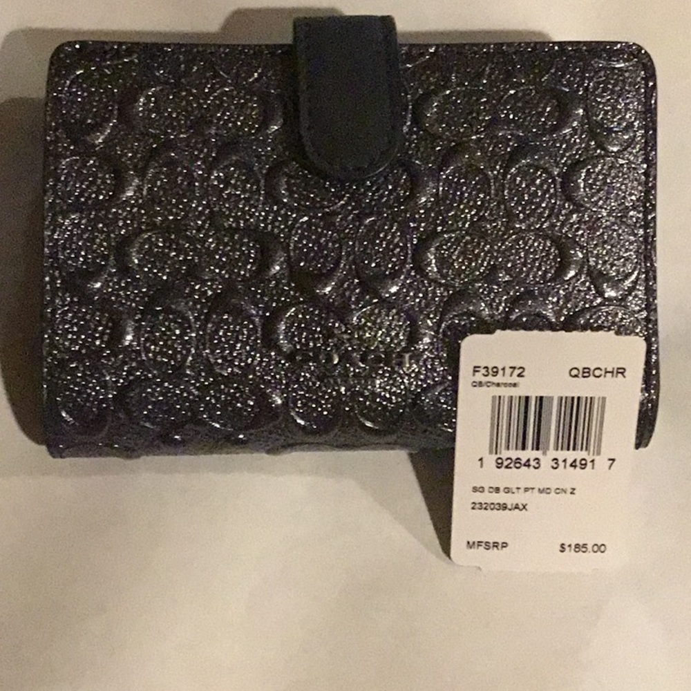 New Coach bill fold wallet